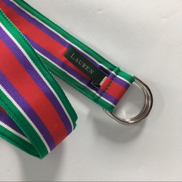 Lauren Ralph Lauren Woman’s Multicolor Stripe Belt - Picture 2 of 8